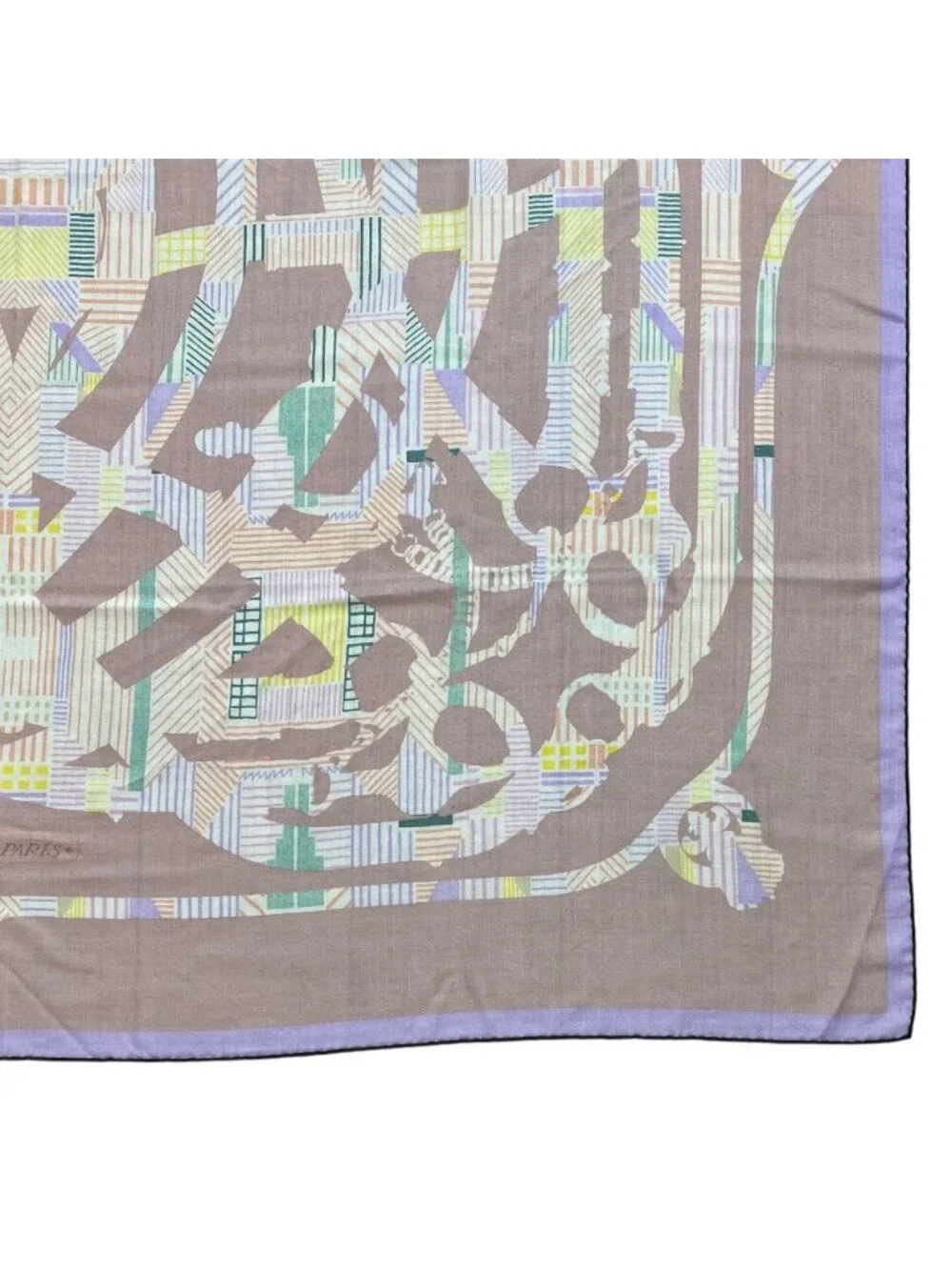 Hermes Carre 140 Cavalcadour Scarf Large Shawl Horse Tackle Boxed Cashmere Silk